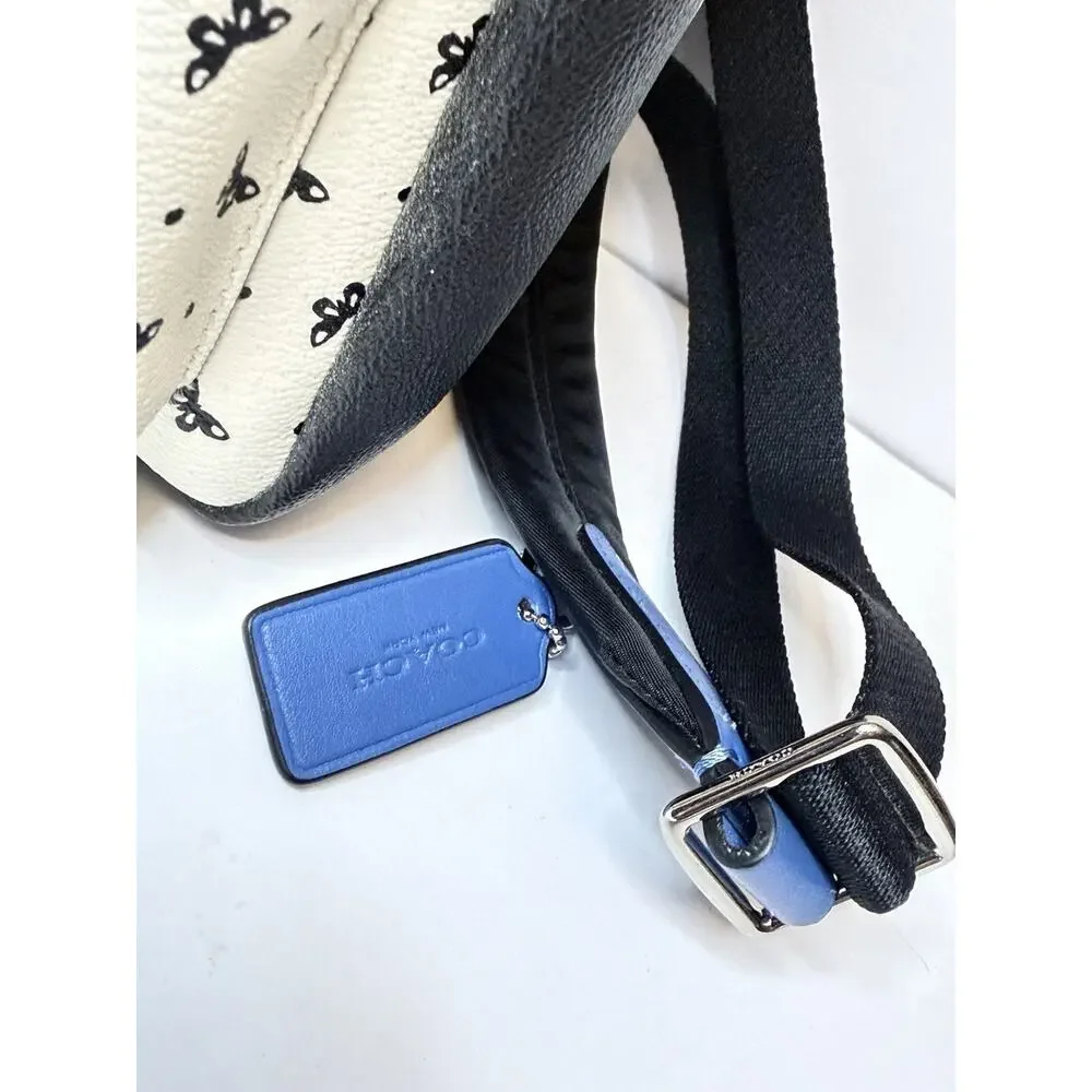 Coach Mini Charlie Backpack Lips & Butterfly Bandana Print # F59330 (NWOT)